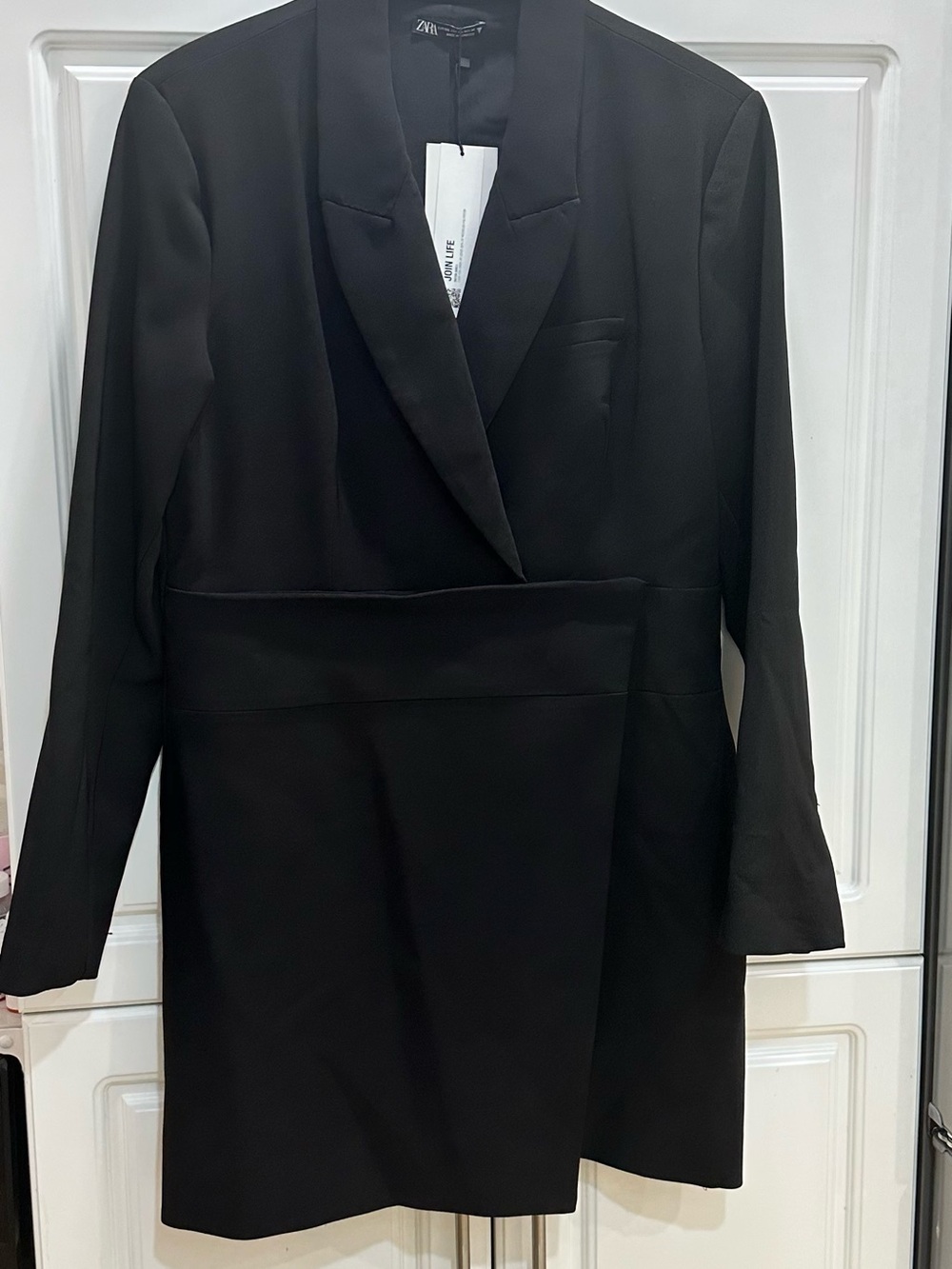 NWT Zara Black Blazer Dress, long sleeve XXL